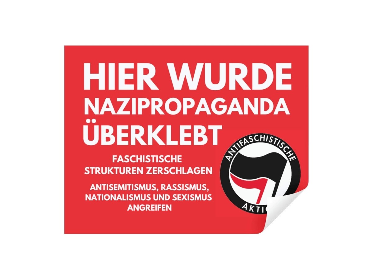 100x "FCK NZS" Sticker - Gegen Nazis - Antifa Aufkleber - Foto 11