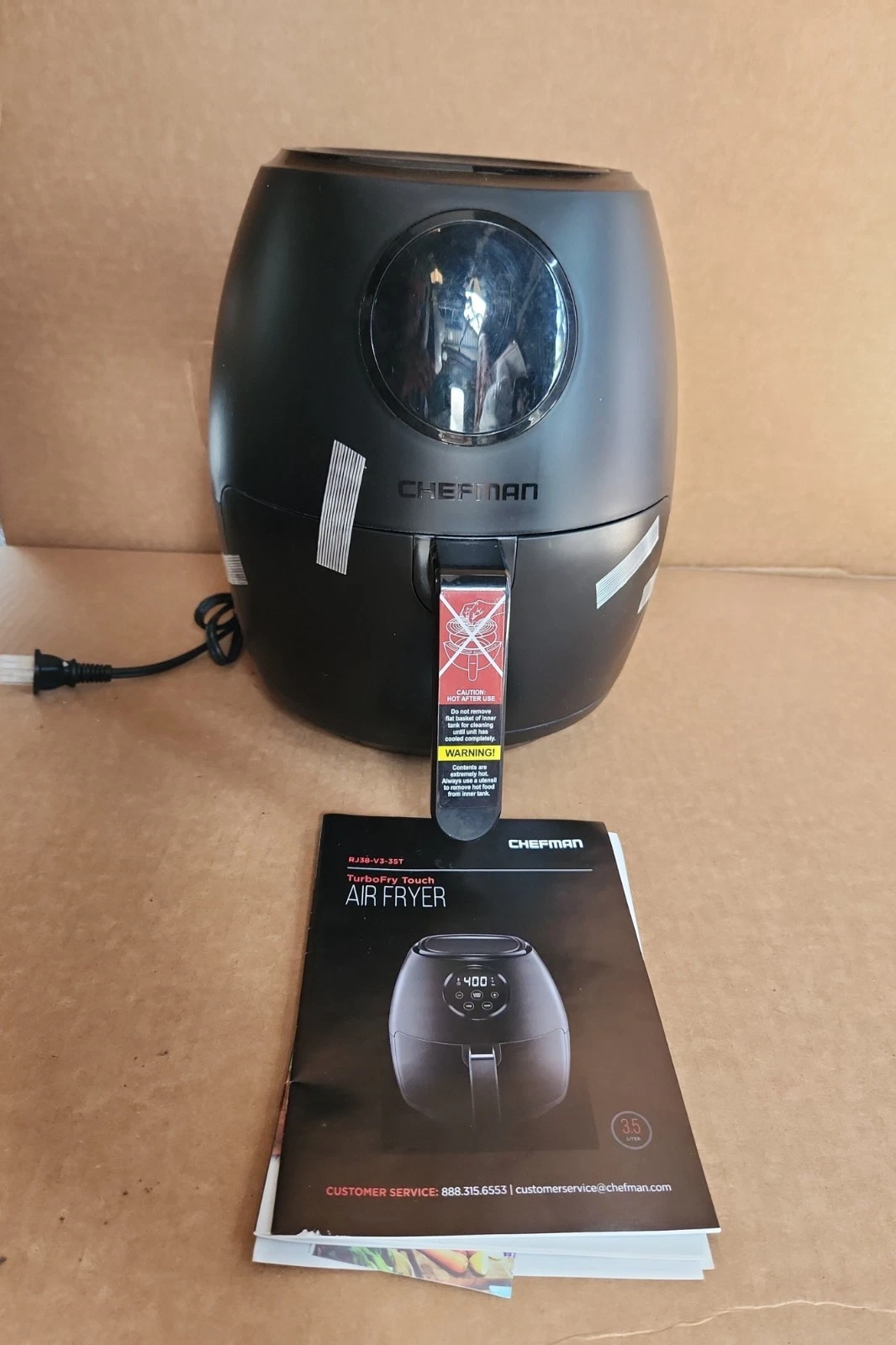 Chefman RJ38-V3-35T TurboFry Touch 3.5 Liter/15 Cup Air Fryer Oven New No Box
Opens in a new window