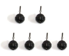 Harmony Fishing - Tungsten Round/Ball Dropshot Weights 6 Pack, Black 