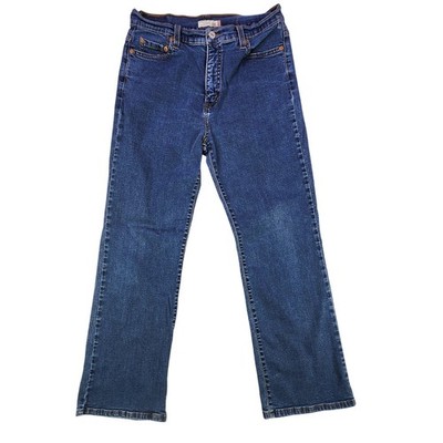 Levi's 512 Perfectly Slimming Mid Rise Bootcut Jeans Womens 12S Stretch Denim