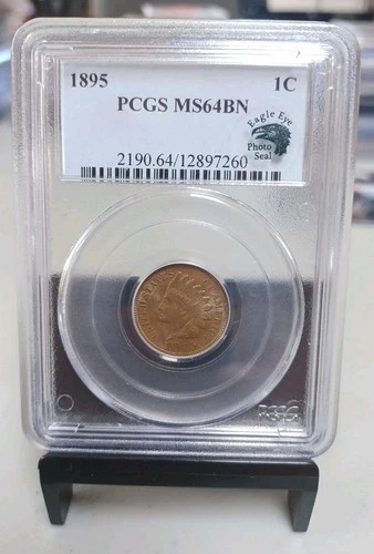 1895 US Indian Head Cent 1c .01 PCGS MS64 BN Eagle Eye Orig Surfaces Nice Strike