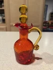 Vintage Rainbow Bischoff Blenko Art Glass Amberina Hand Blown Mini Pitcher