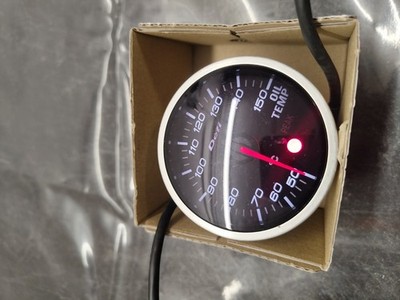 Defi Gauge Öl Temperatur Oil Temp 60mm Jdm weiß Zusatzanzeige