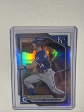 2024 TOPPS BOWMAN CHROME CARSON ROCCAFORTE REFRACTOR /499 ROYALS