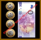 Set, Mexico $20 Pesos Full 4 Coin 2026 + Free USA Zero Euro 2022 FIFA World Cup