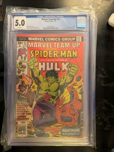 Marvel Team-Up #53 CGC 5.0 Spider-Man, the Hulk, Woodgod