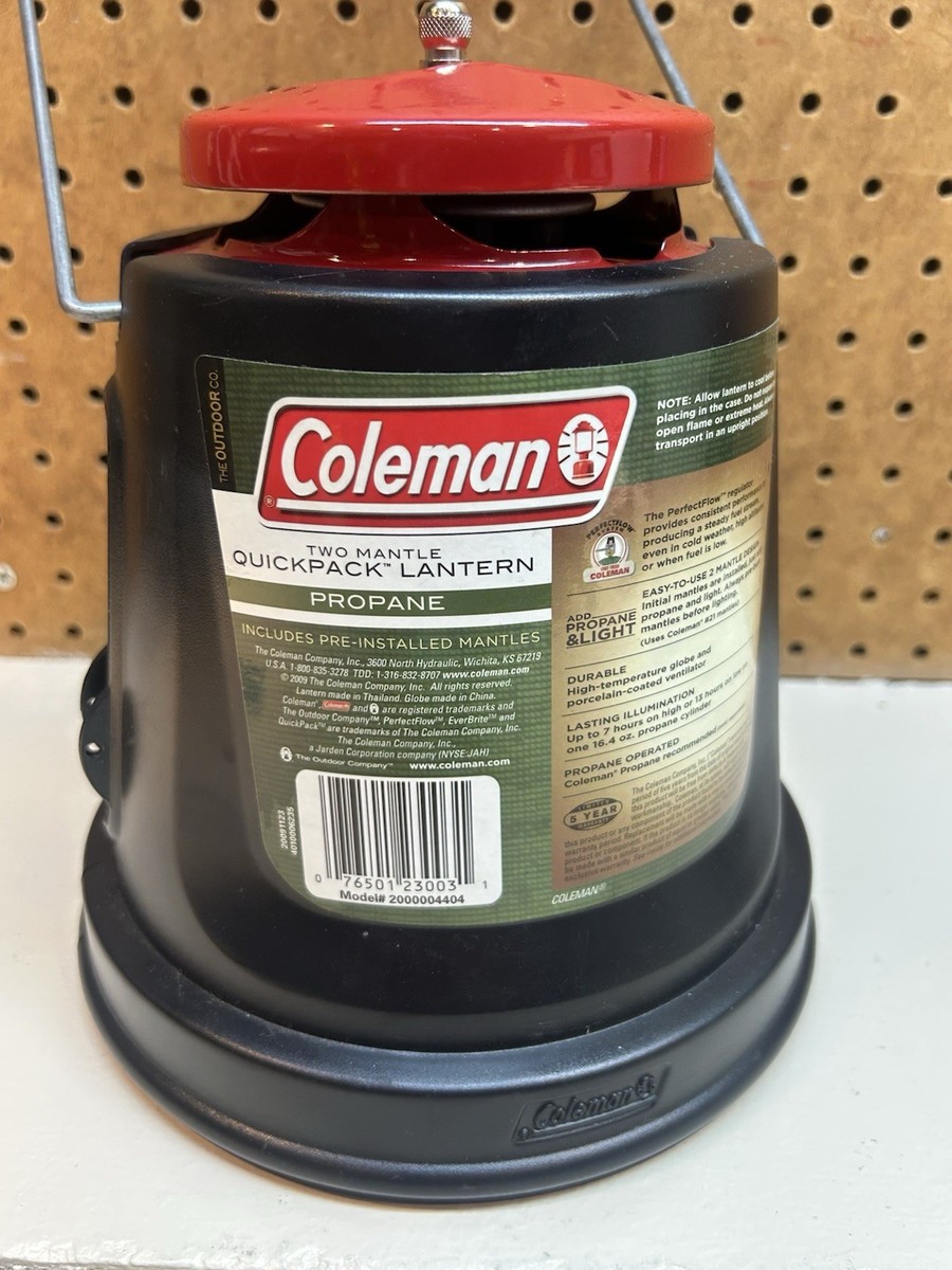 Coleman Quickpack Propane Lantern 2 Mantle Bright 967 Lumens w