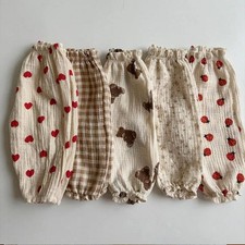 Organic Cotton Baby Pants Newborn Toddlers Autumn Spring Summer Winter Cute Prin