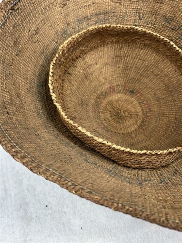 antiker Korbhut Nordwest Indianer Tlingit Fichte Wurzel 19. Jh.  - Bild 7 von 8