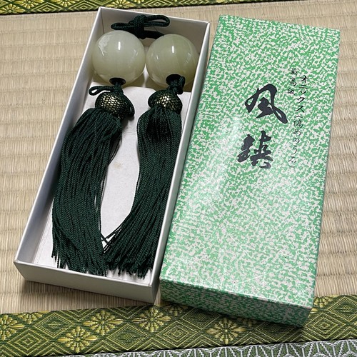 FUCHIN Onyx Light Green #161 Japanese Kakejiku Hanging Scroll Weights