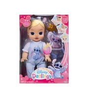 DISNEY DARLINGS Deluxe Interactive 13" STITCH BABY DOLL Blue Eyes Motion & Sound