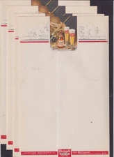 FOUR Rheingold Extra Dry unused menu sheets c 1950