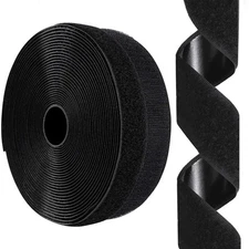 1 Inch x 26 Feet Hook and Loop Tape Sticky Back Fastener Roll, Nylon Self Adh...