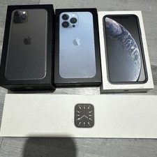 Apple iPhone boxes bundle ( 11 pro, XR, series 6 apple watch, unknown)