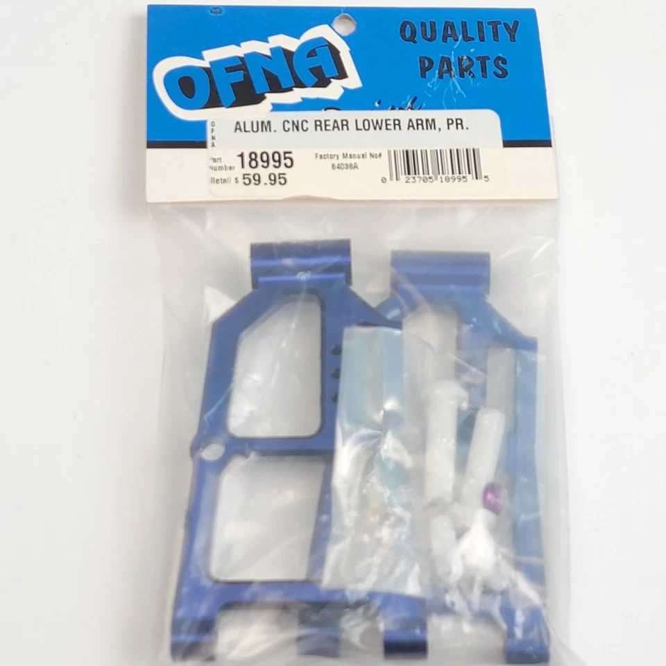 Vintage OFNA Monster Pirate / Dominator Aluminum CNC rear lower arm set 18995 - Image 2 of 4
