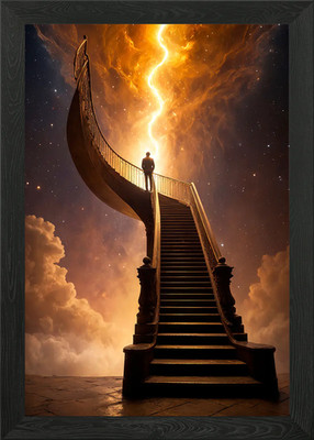 Blick in die Zukunft Kunst Gerahmtes Wandbild Poster Leinwanddruck Bild