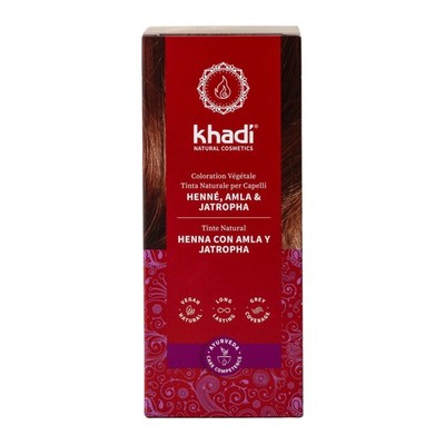 HENNA, AMLA & JATROPHA Pflanzenhaarfarbe  Haarfarbe für kräftiges, dunkles Ti...