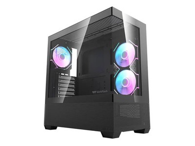 DarkFlash DS900 Air Middle Tower PC-Gehäuse - Schwarz, ARGB