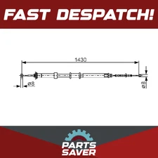 Handbrake Cable 1987482240 Bosch Hand Brake Parking 1541338 9S512A603AA BC1124