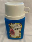 VINTAGE 1973 THE WORLD OF BARBIE BLUE MATTEL THERMOS VERY CLEAN INC STOPPER+ CUP — photo 1