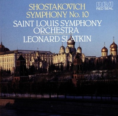 SHOSTAKOVICH Symphony No.10 / Leonard Slatkin - Saint Louis SO (CD, 1987, RCA)