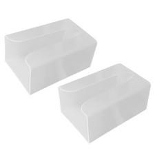 2 Pcs Wall Mounted Paper Towel Dispenser Facial Tissue Organizer