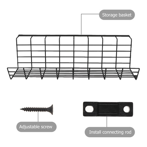 2 Pcs under Table Cable Management Rack Office Compact Organizer Patch Board - 第 4/12 張圖片