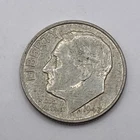 1947-D Roosevelt SILVER Dime - 90% - Circulated