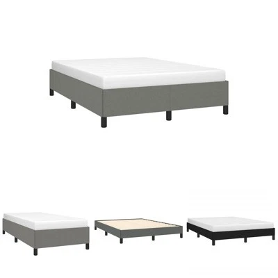Bed Frame Bedroom Furniture Bed Base Mattress Base Upholstered Bed Fabric vidaXL - Picture 1 of 36