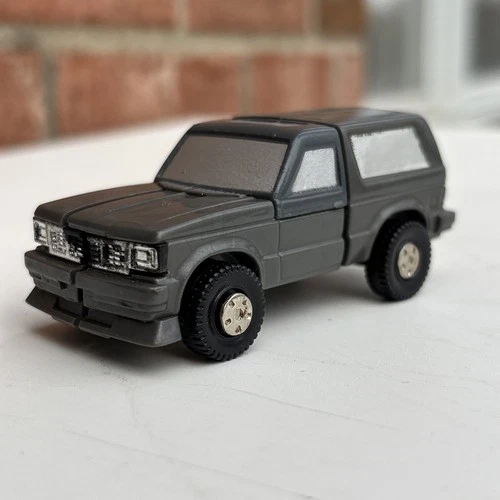 1984 Bandai Vintage GoBots MRT-41 Scratch Transformer Toy Gray SUV Bronco Car