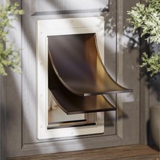 Never Rust Plastic Dog Door Large Doggy Door Up To 100lbs White Magnetic Flap