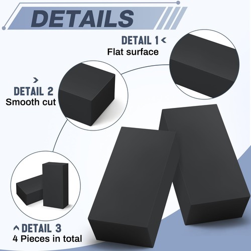 Colingmill 4 Pcs HDPE Plastic Block 2" x 3" x 6", Polyethylene Solid Plastic ... - Picture 3 of 7