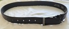 M&S Marks & Spencer Men’s Black Leather Belt Silver Buckle Size 30-32 Waist