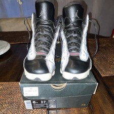 Jordan Air Jordan Retro 13 GG Boys' Black White Red High Top Sneakers 6Y