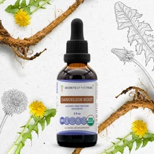 Secrets Of The Tribe Organic Dandelion Root Tincture Alcohol-FREE