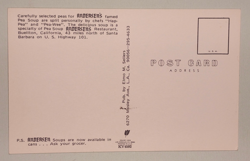 Cartolina Andersen's Restaurant - Buellton, California - Foto 2 di 2