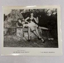 BETTIE PAGE VINTAGE 1950's 4 x 5 PHOTOGRAPH BY IRVING KLAW Original