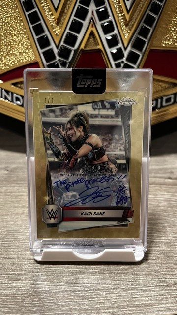 2025 Topps Chrome WWE Kairi Sane #170 Superfractor Autograph W/Inscriptions
