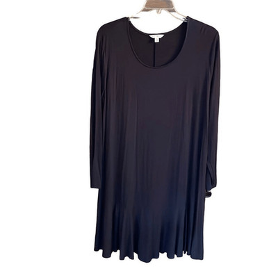 Terra & Sky Long Sleeve Black Dress