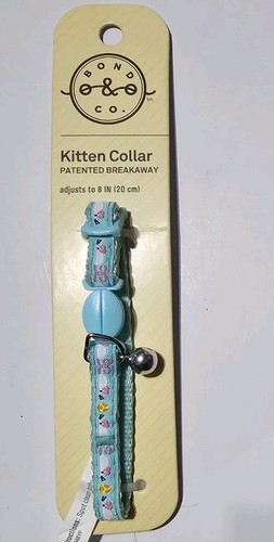 Bond & Co Blue Mouse Print Kitten Collar, One Size Fits All