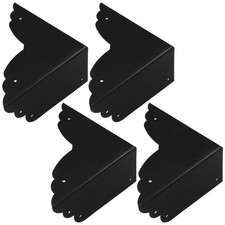 Murtenze Metal Table Corner Protectors, Black, 4 Pack