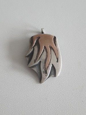 Vintage Danish Design Anhänger Silber 930 teilvergoldet Handarbeit TOP !! RAR !!
