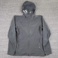Arc'teryx Trino SL Jacket Mens Medium Gray Hooded Softshell Windbreaker Gorp