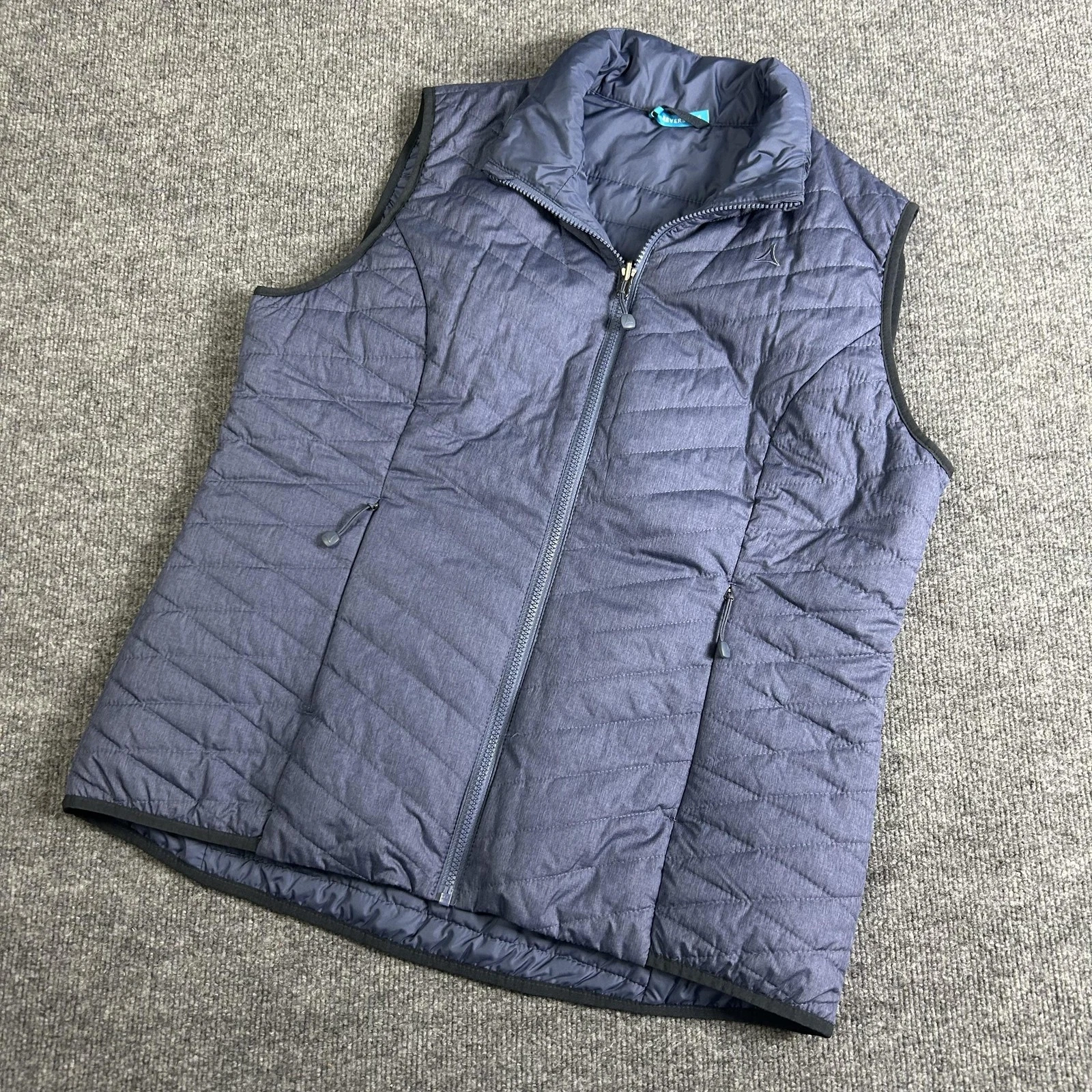 Schöffel Vest Mens XL Blue Ventloft Alyeska2 Reversible Quilted Packable