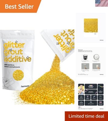 Glitter Grout Additive Gold Sparkle for Tile Grout 100g Enhances Bathroom Kit...