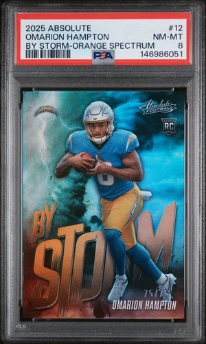2025 Panini Absolute Omarion Hampton Spectrum Orange (RAW)