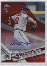 2017 Chrome Update Target Exclusive Red Refractor 24/25 Sean Newcomb Auto 11b4