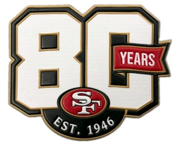 San Francisco 49ers 80th Anniversary Jersey Patch
