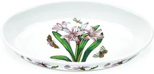 Portmeirion Botanic Garden Oval Baking Dish (11.5"x7.25") -Belladonna Lily Motif