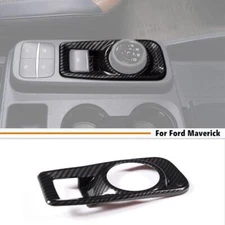 Inner Gear Shift Knob Cover Trim Bezel For 2022-2024 Ford Maverick Carbon Fiber